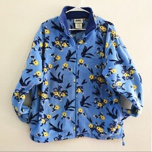 Blue and Yellow Fleece Jacket